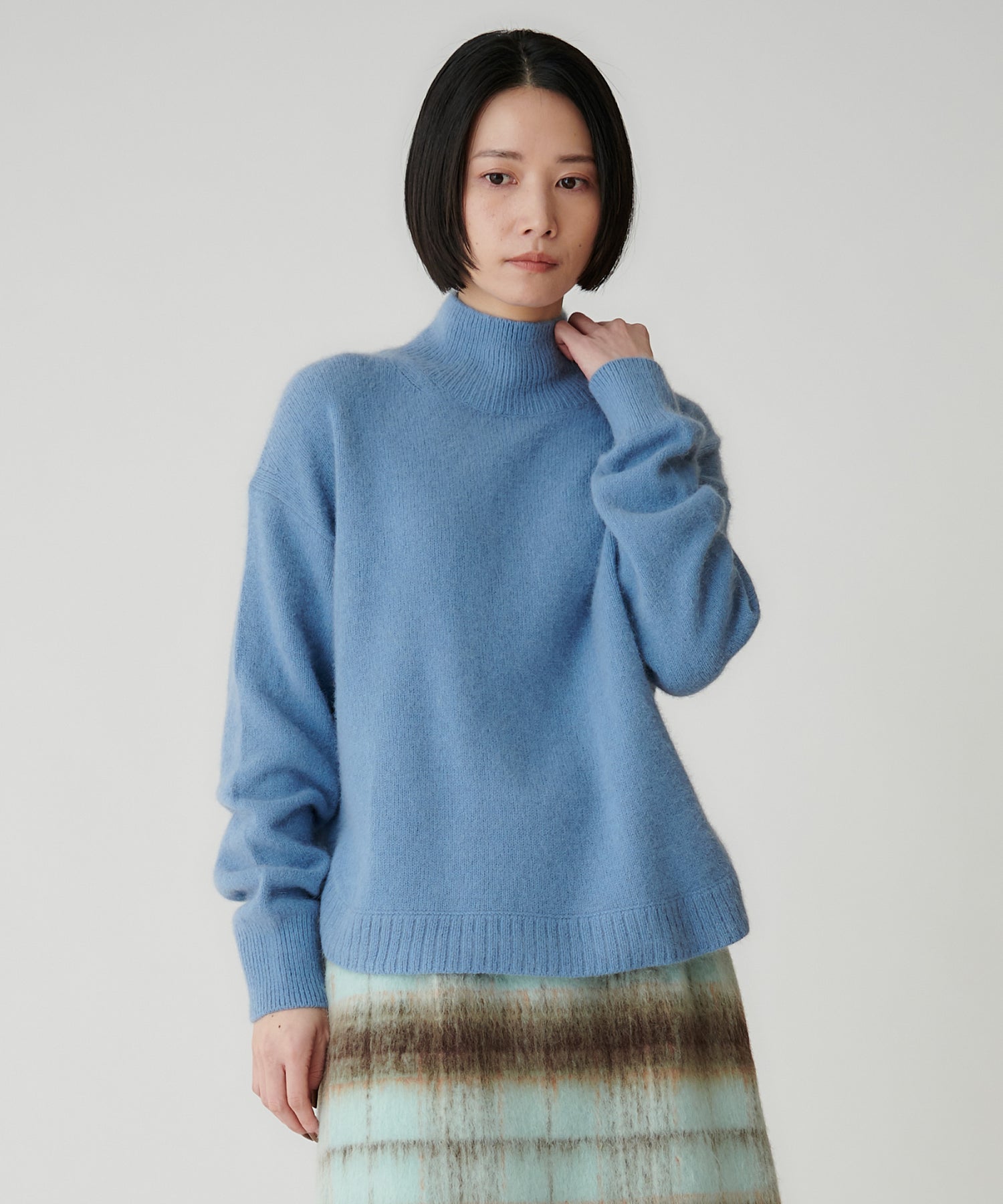 FOX混ラウンドヘムニットプルオーバー – FACE SANS FARD