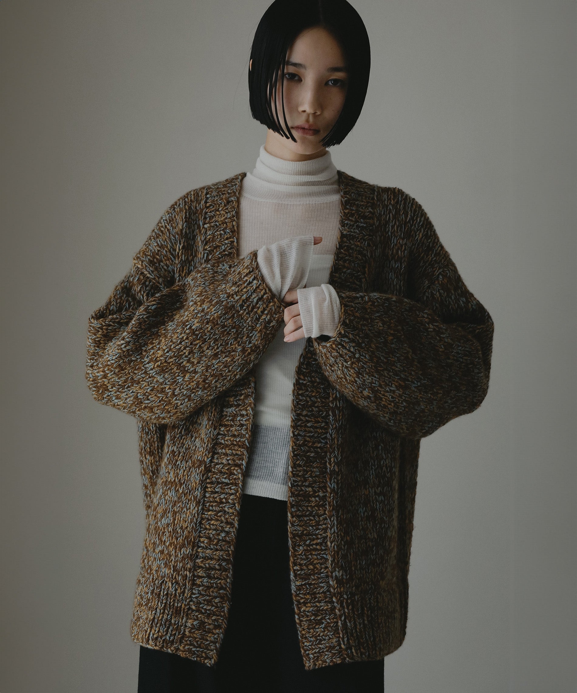 ローゲージニットカーディガン – FACE SANS FARD