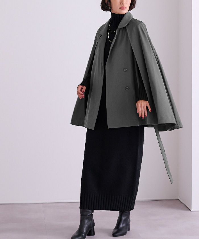 2wayベルト付ケープトレンチコート/ジレ | ur's（ユアーズ）