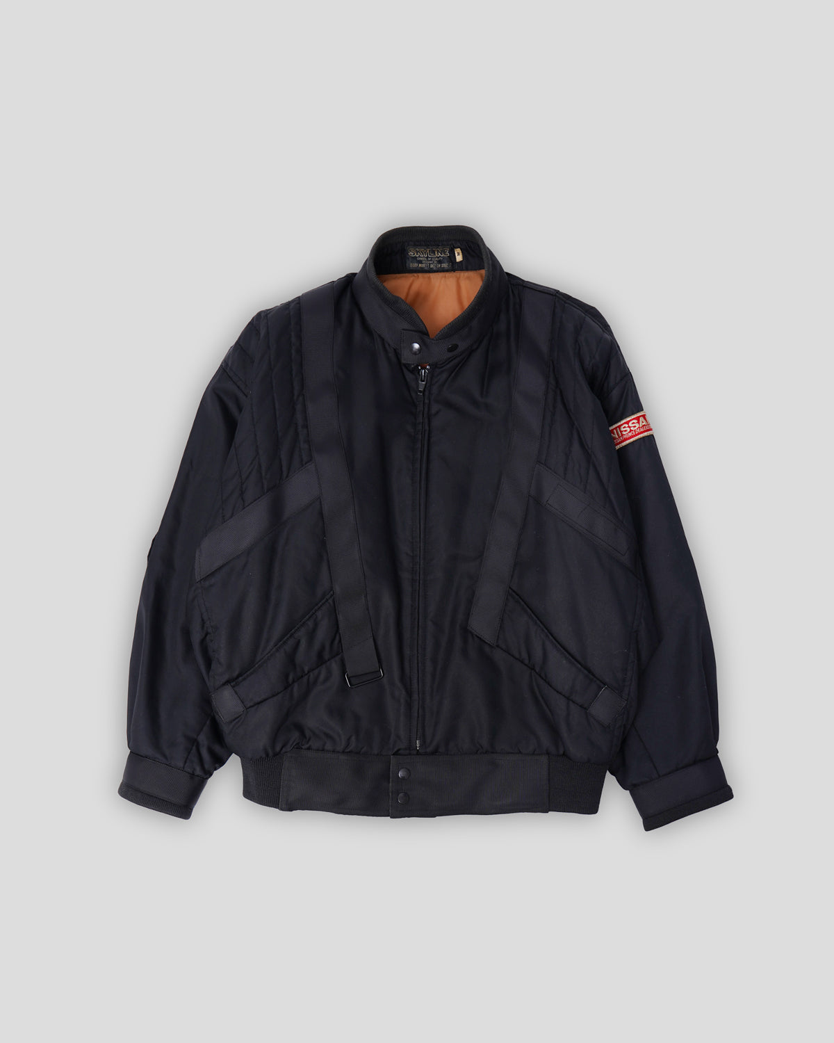 Skyline Black Nylon Racing Jacket – Front General Store