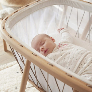 Bedside Bassinet Mini Crib - Kumi Bassinet Mesh Cocoon by Charlie