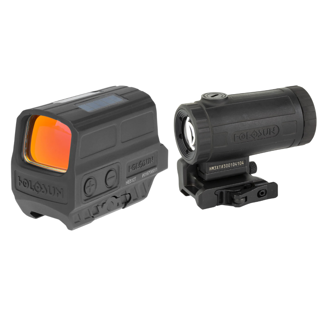 Holosun 512T & HM3XT Titanium Red Dot + 3X Magnifier Combo – The