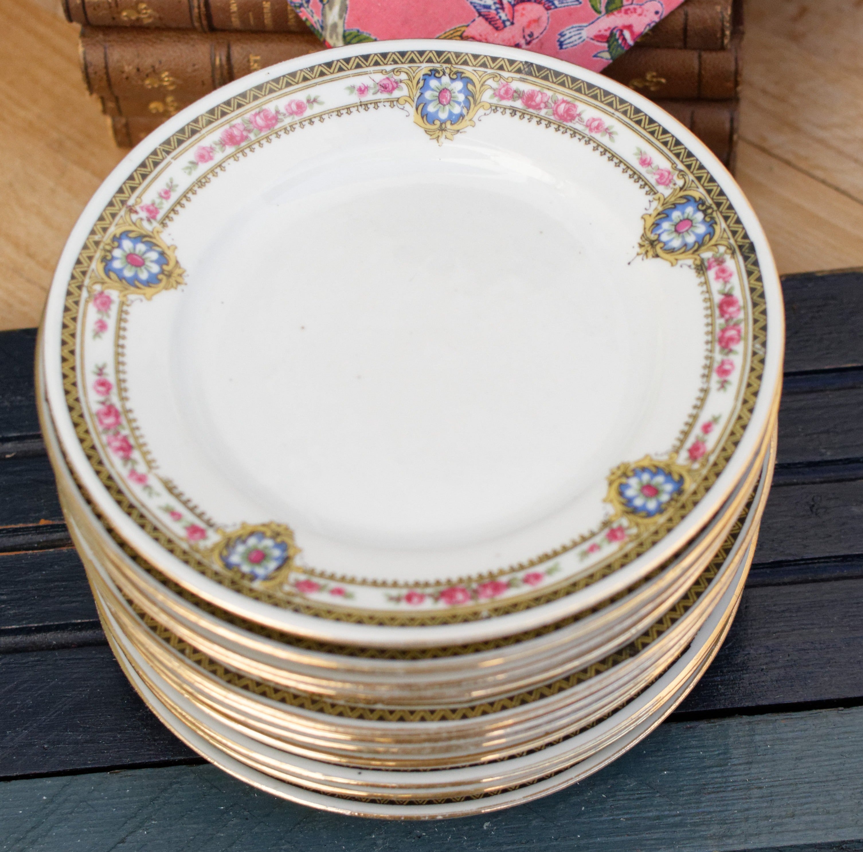 1920年代～フランスアンティーク 高級リモージュ磁器 小皿～高級中国