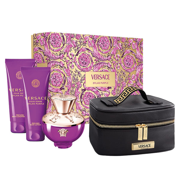 Buy Versace Dylan Purple 4PCS Gift Set - 100ML EDP Spray + 100ML