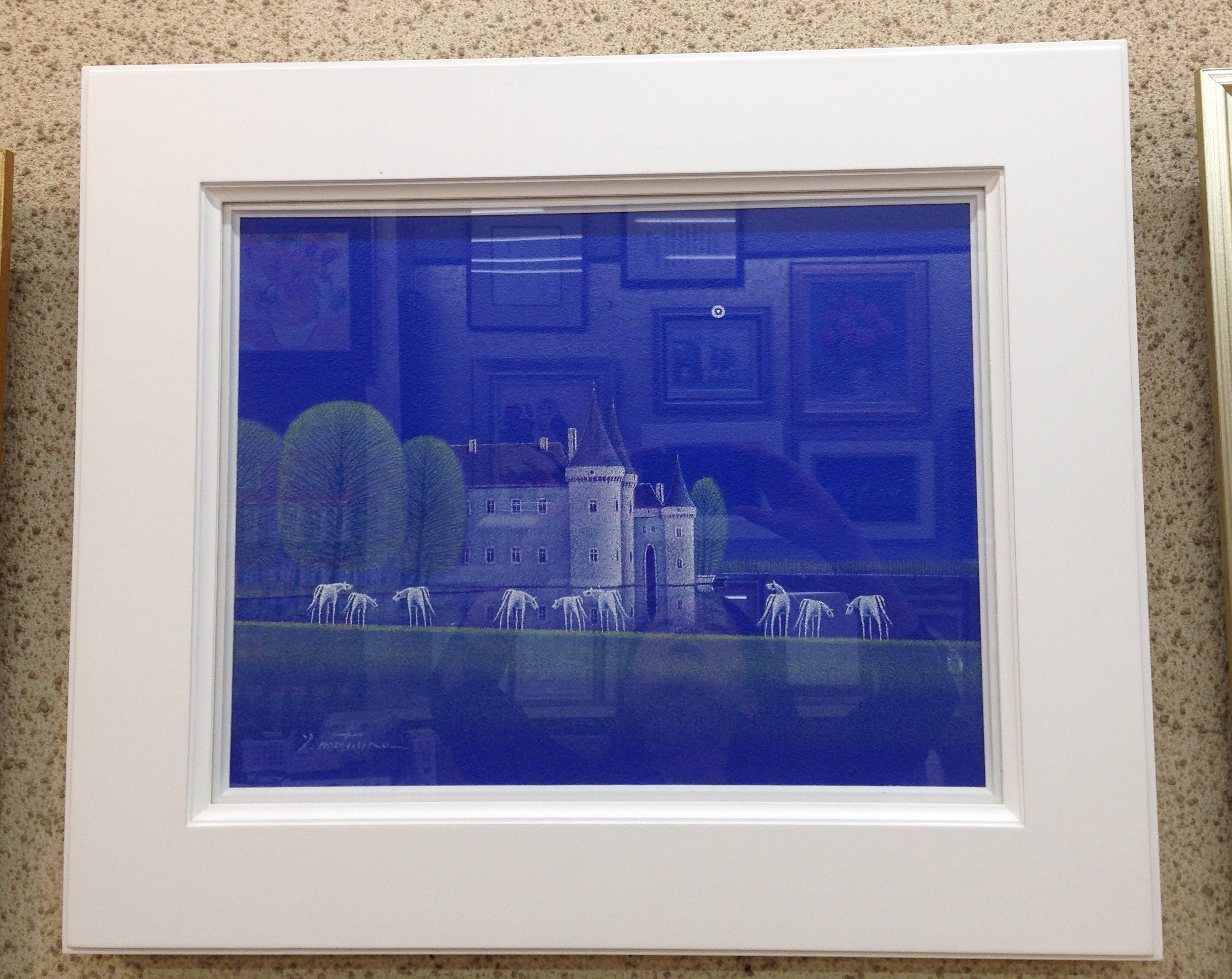 松浦敬文「水辺の城」 | 絵画・掛軸・額装の木村美術堂-佐世保