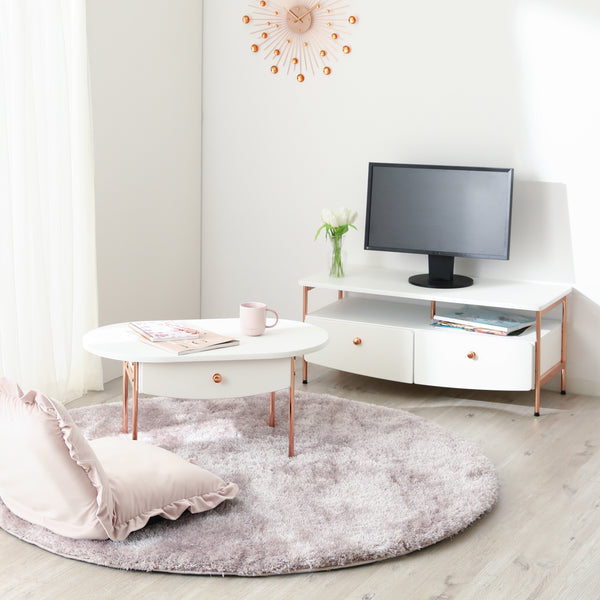 一都三県限定 配送無料 ローテーブル コーヒーテーブル Francfranc 一