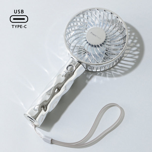 2025年モデル】フレ ハンディファン ウェーブ シルバー | Francfranc