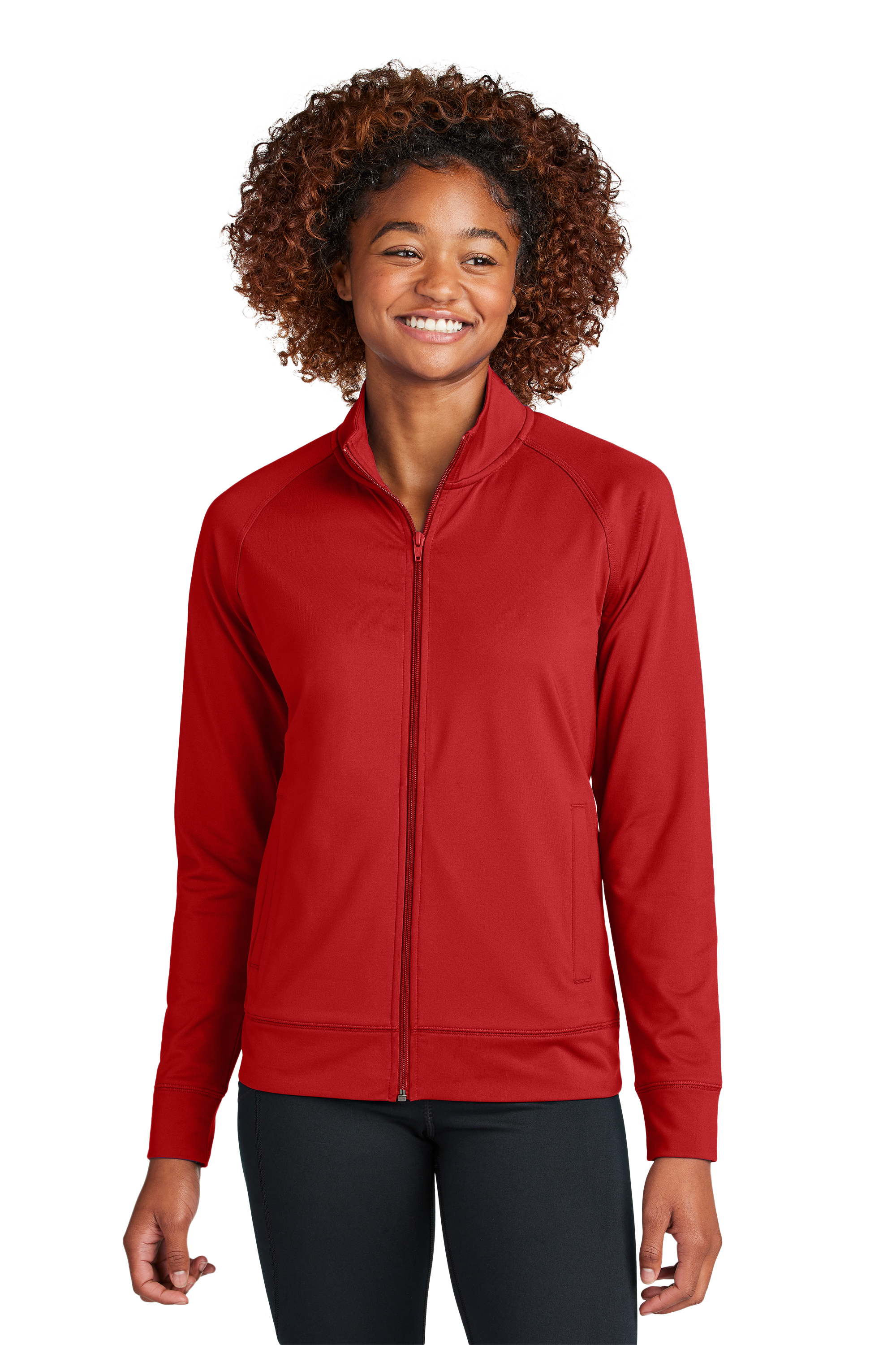 KFC Sport-Tek Ladies Sport-Wick Stretch Full-Zip Cadet Jacke