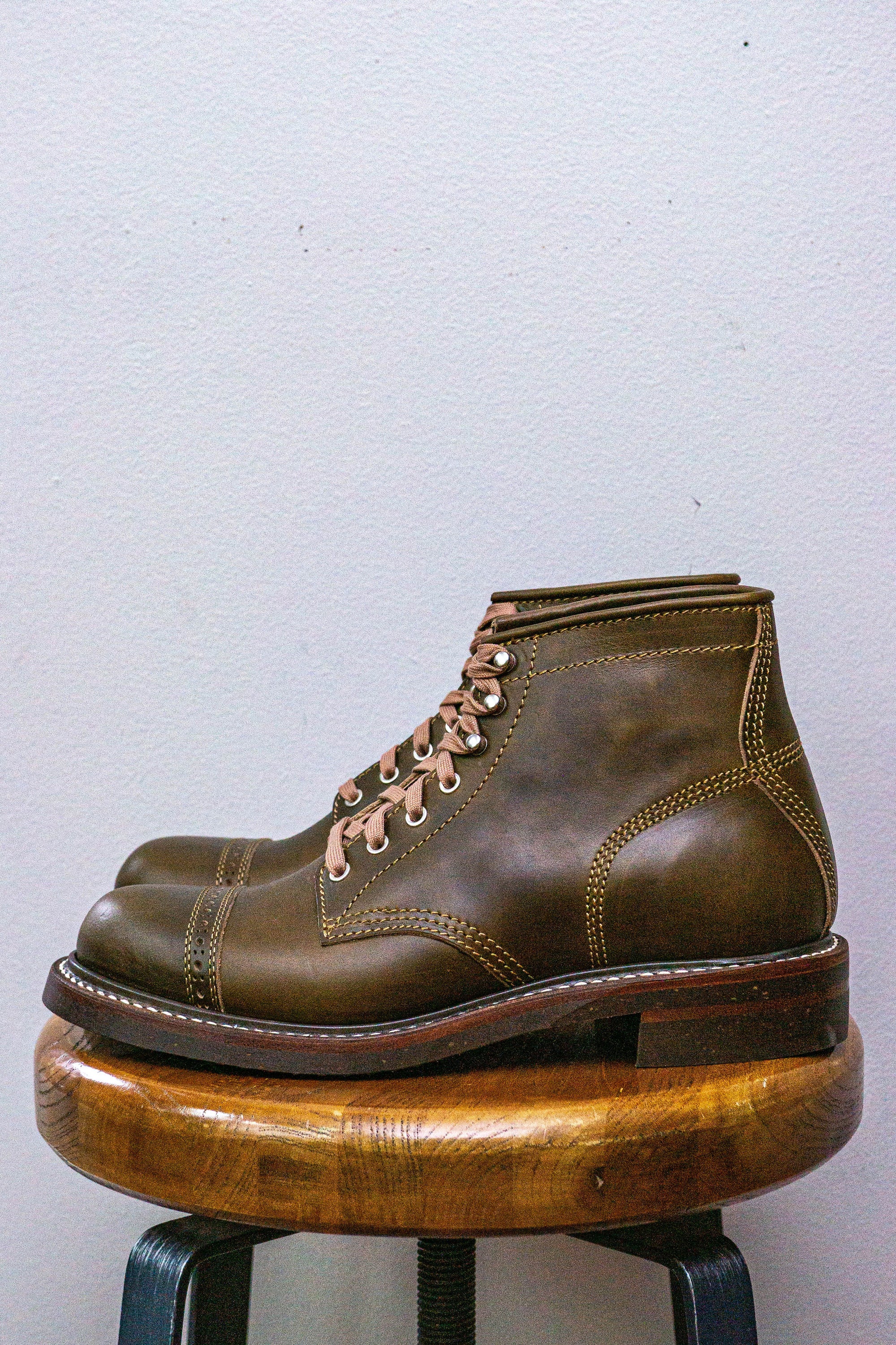 John Lofgren Combat Boot - Dark Olive Chromexcel - Franklin & Poe