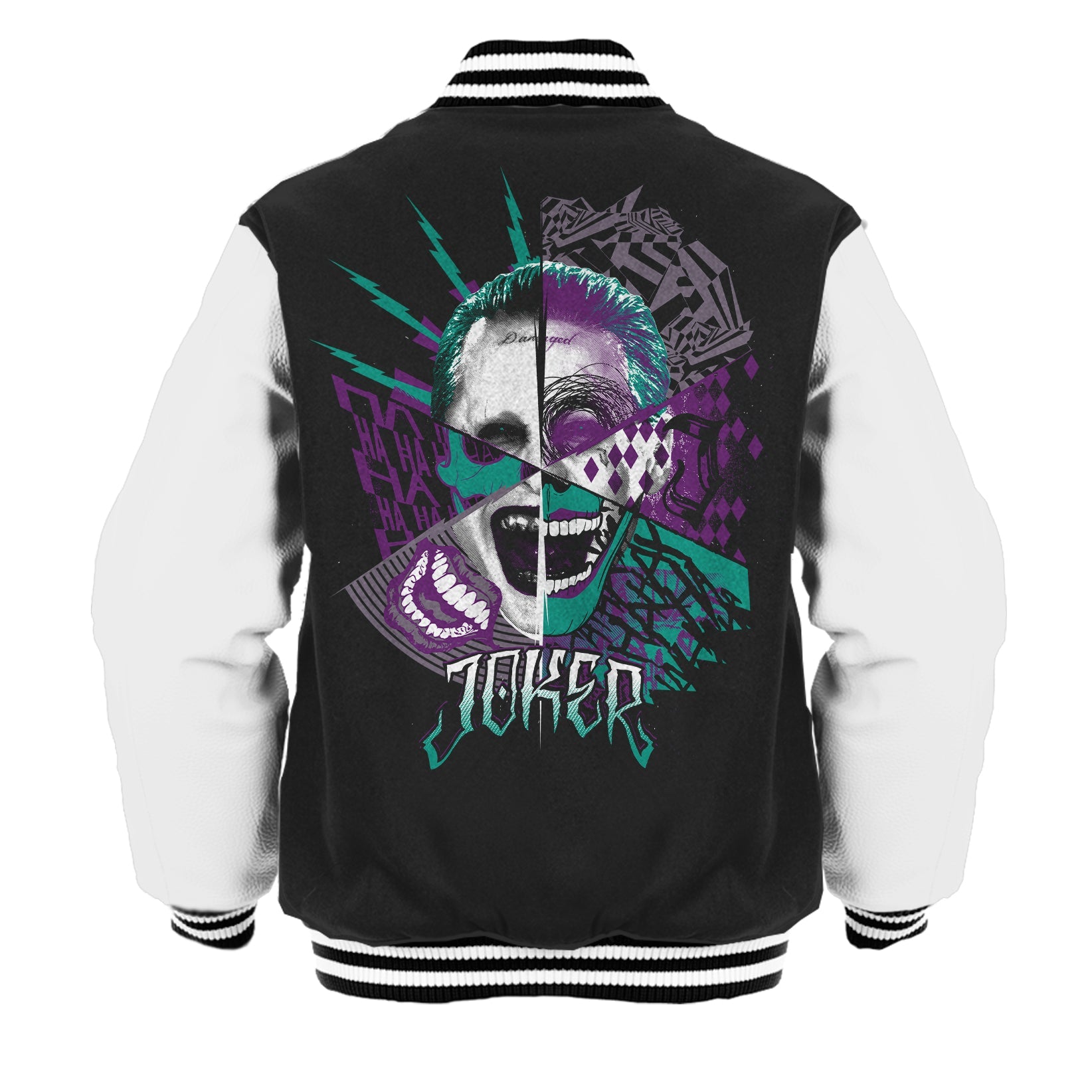 DC Suicide Squad Joker Logo Official Varsity Jacket (Black