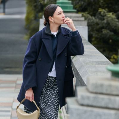 Shinzone(シンゾーン)のOVERSIZED PEA COAT通販 | 集英社HAPPY PLUS STORE