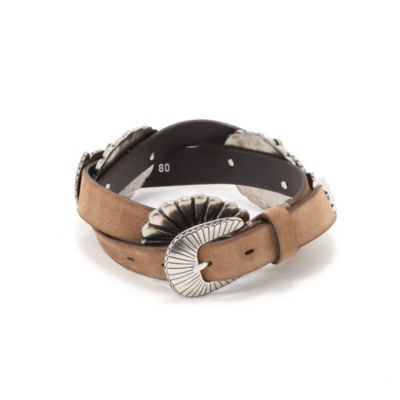 Whim Gazette(ウィム ガゼット)の【Puntovita】コンチョスエードベルト