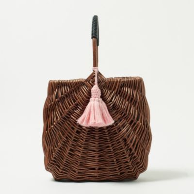 Pale Jute(ペール ジュート)のweekend basket（Large）＋別色タッセル