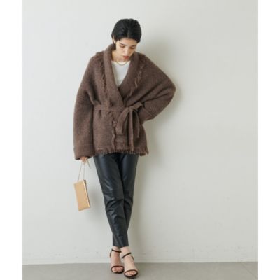 Whim Gazette(ウィム ガゼット)のウールジャガードニットガウン通販