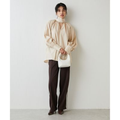 Whim Gazette(ウィム ガゼット)のドルマンボウタイブラウス通販