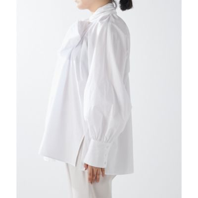 Whim Gazette(ウィム ガゼット)のドルマンボウタイブラウス通販
