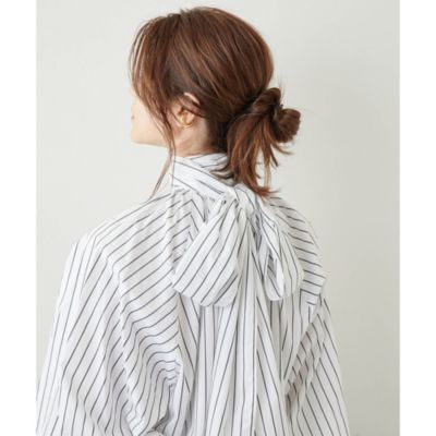 Whim Gazette(ウィム ガゼット)のボウタイドルマンブラウス通販