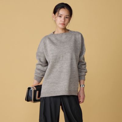 Le Tricoteur(ル・トリコチュール)のOFF SHOULDER CROPPED GUERNSEY