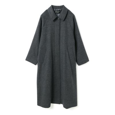 mizuiro ind(ミズイロインド)のウール混バルマカーンコート通販