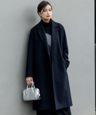 ICB(アイシービー)のウールカシミヤメルトン チェスターコート通販