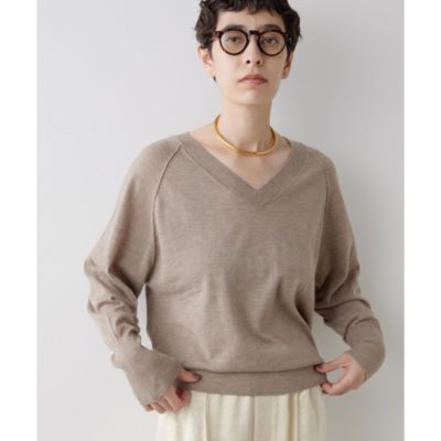 Whim Gazette(ウィム ガゼット)のウールハイゲージⅤネックプル