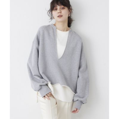 Whim Gazette(ウィム ガゼット)のスウェットVネックプルオーバー2通販