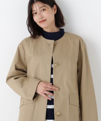 human woman(ヒューマン ウーマン)の◇ライナー付きフラップノーカラー