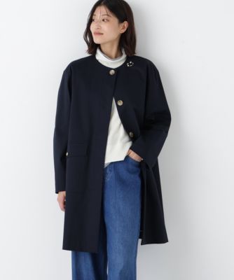 human woman(ヒューマン ウーマン)の◇ライナー付きフラップノーカラー