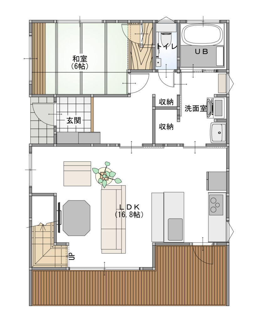 間取りプラン | 沼田市で平屋の注文住宅ならファン・ライフカンパニー