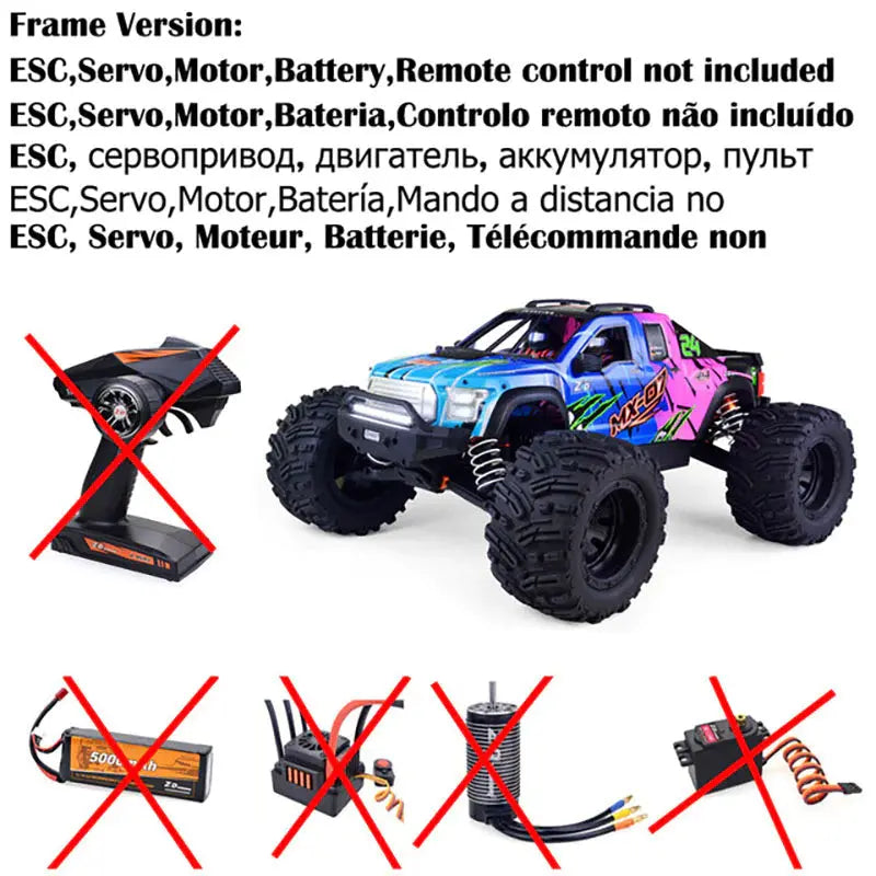 ZD Racing 1/7 MX-07 MX 07 4WD RC Car 8S Brushless Monster Truck