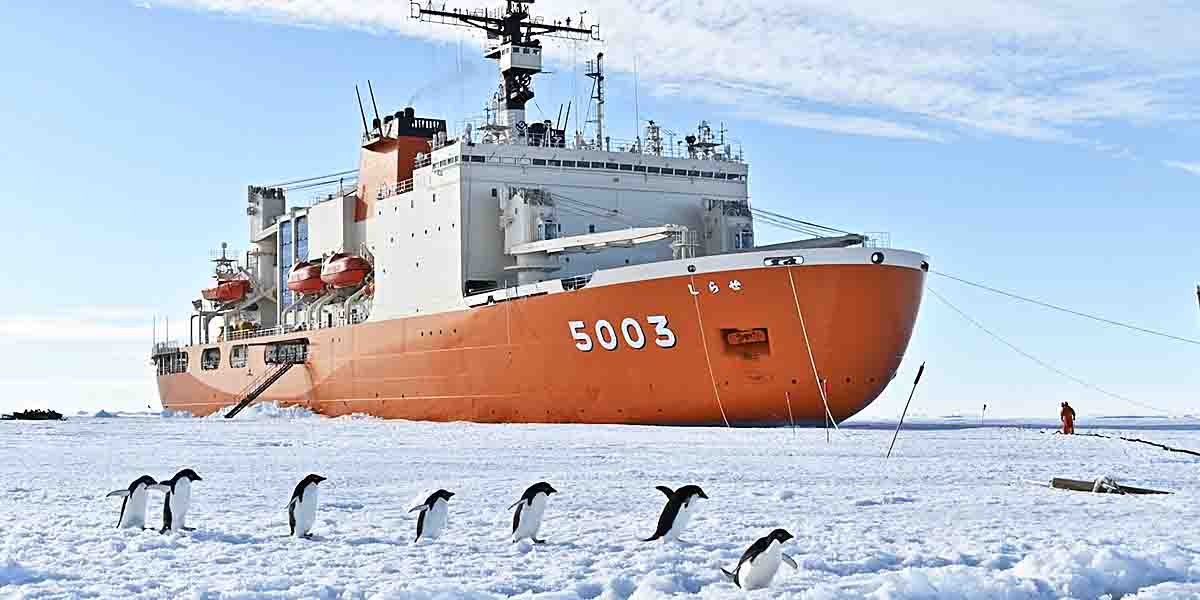 砕氷艦「しらせ」、1月19日に昭和基地沖を離岸 復路航海を開始