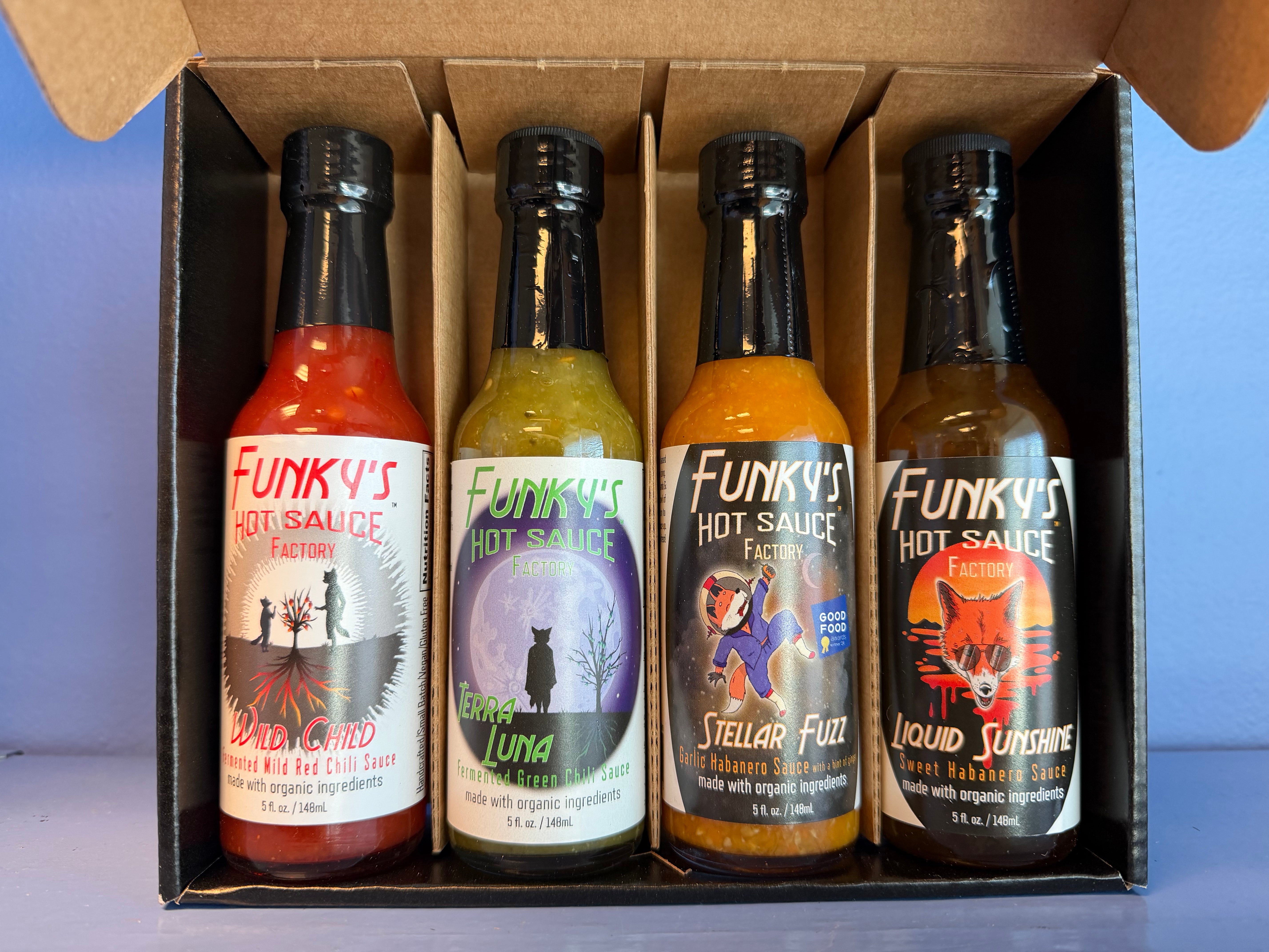 Funky's 4-Pack – Funky's Hot Sauce Factory