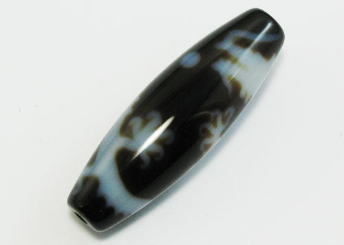 宝珠皇帝龍天珠（五爪龍神）至純高級天珠／約12×38mm前後