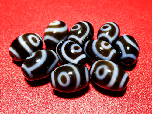 二眼天珠・中ミニサイズ／約12×16mm前後 – 天然石の店 ふうちゃん