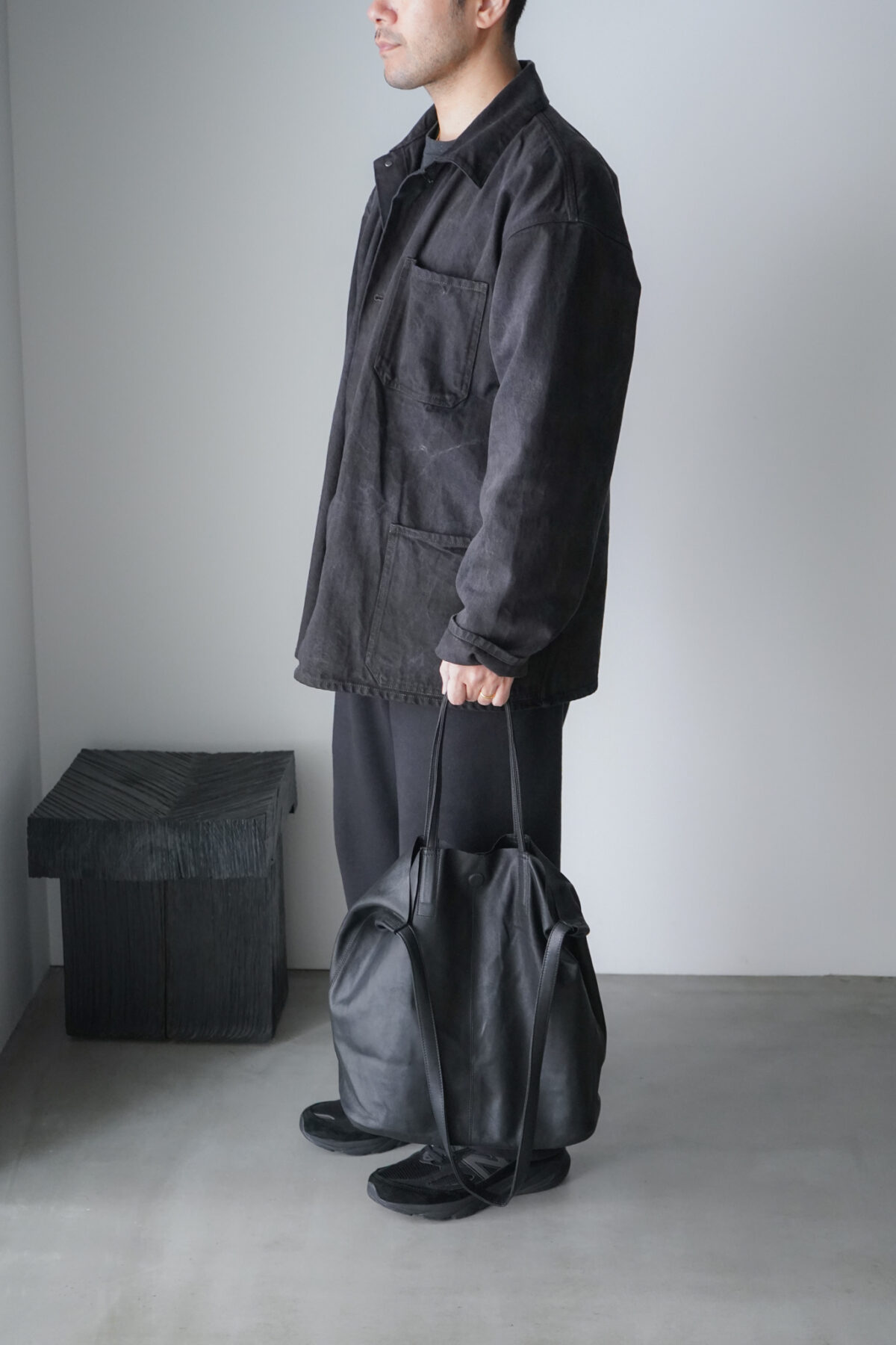 3WAY LARGE TOTE BLACK | FUDGE UP NOTHING