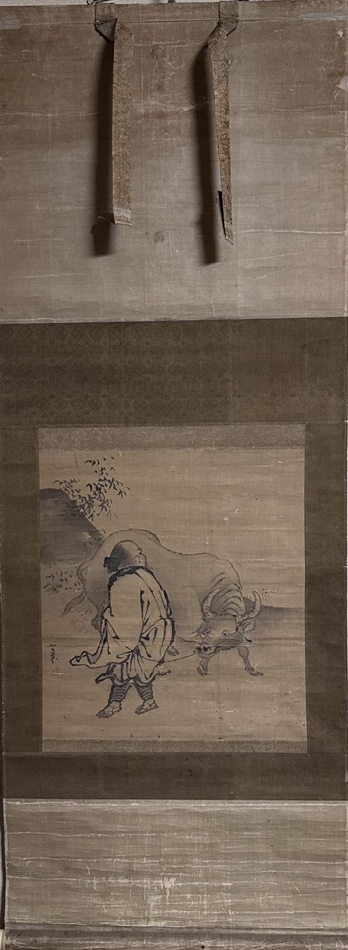 久隅守景「人物水牛図」 - 藤美術