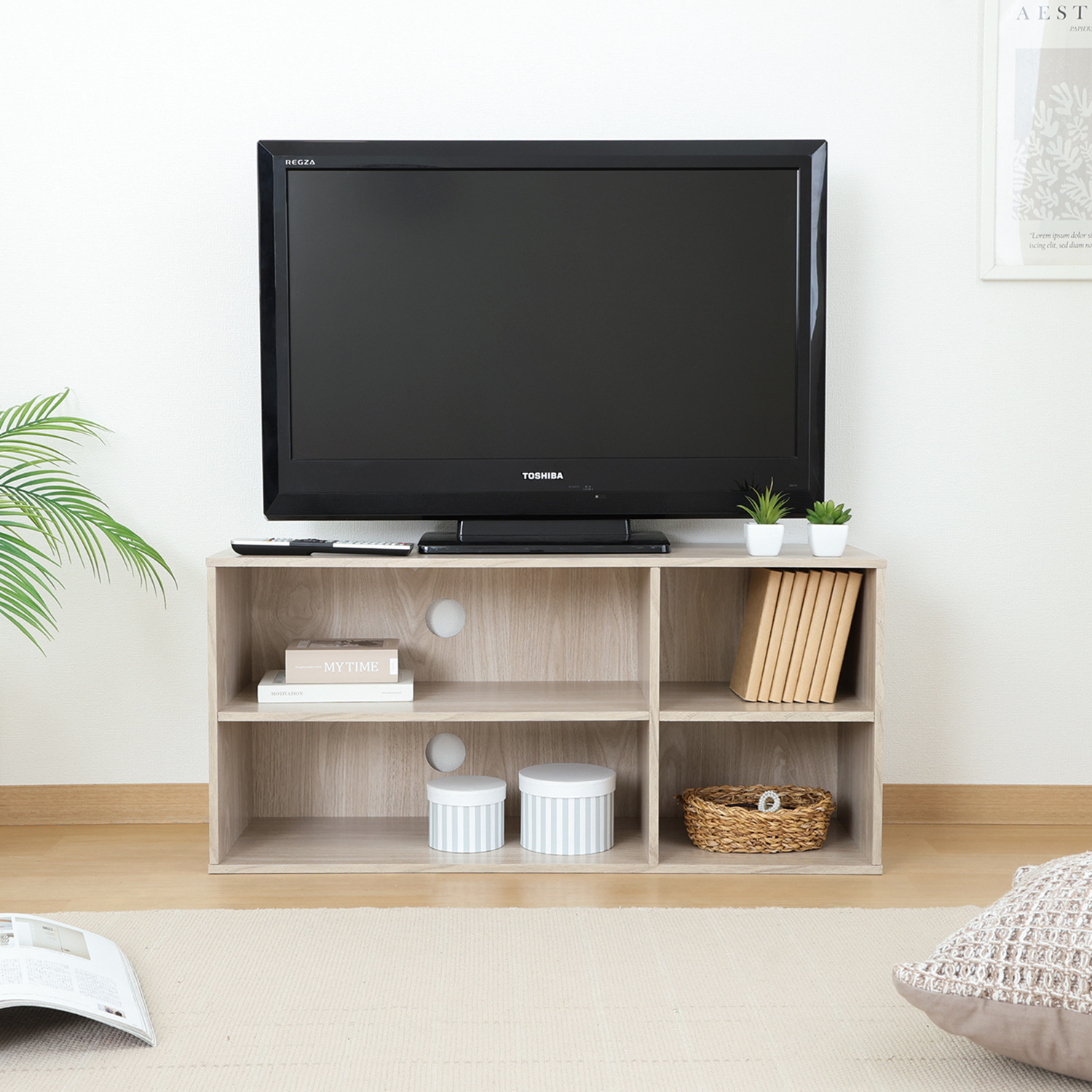 C/D:43871] TVラック 89 アッシュグレー ｜ ORDERING SHOP