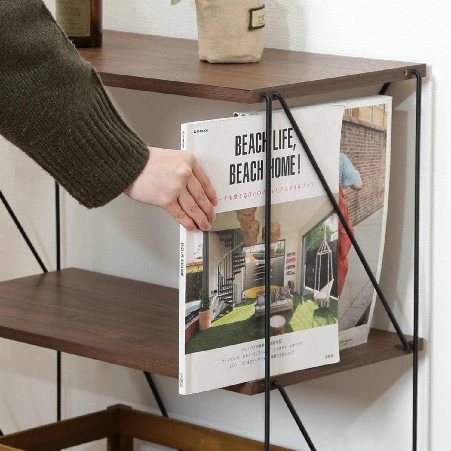 C/D:77541] EZBOワイヤーラック3段 60幅 MBR ｜ ORDERING