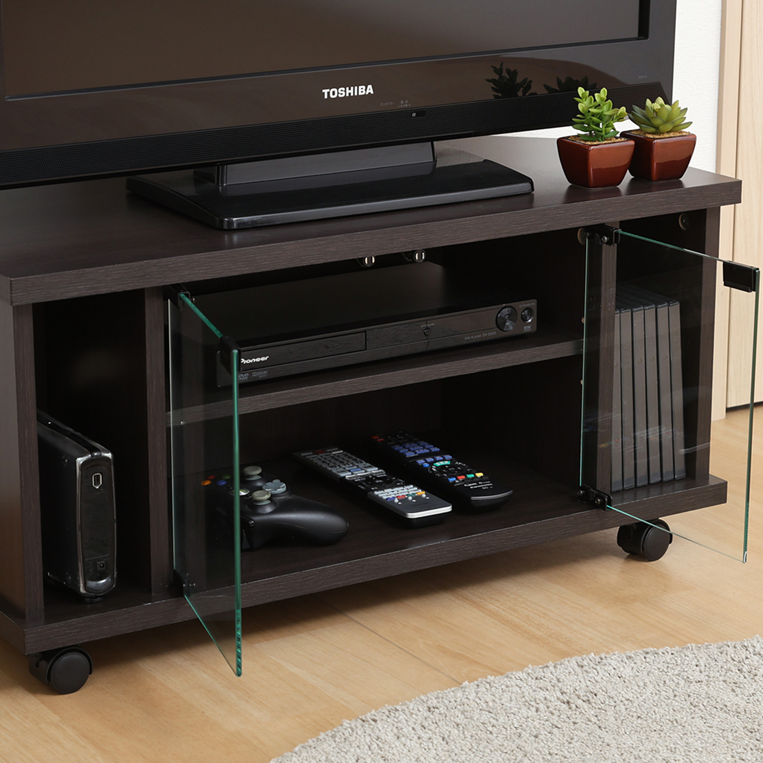 C/D:99267] コーナーTVボード ブラウン ｜ ORDERING SHOP