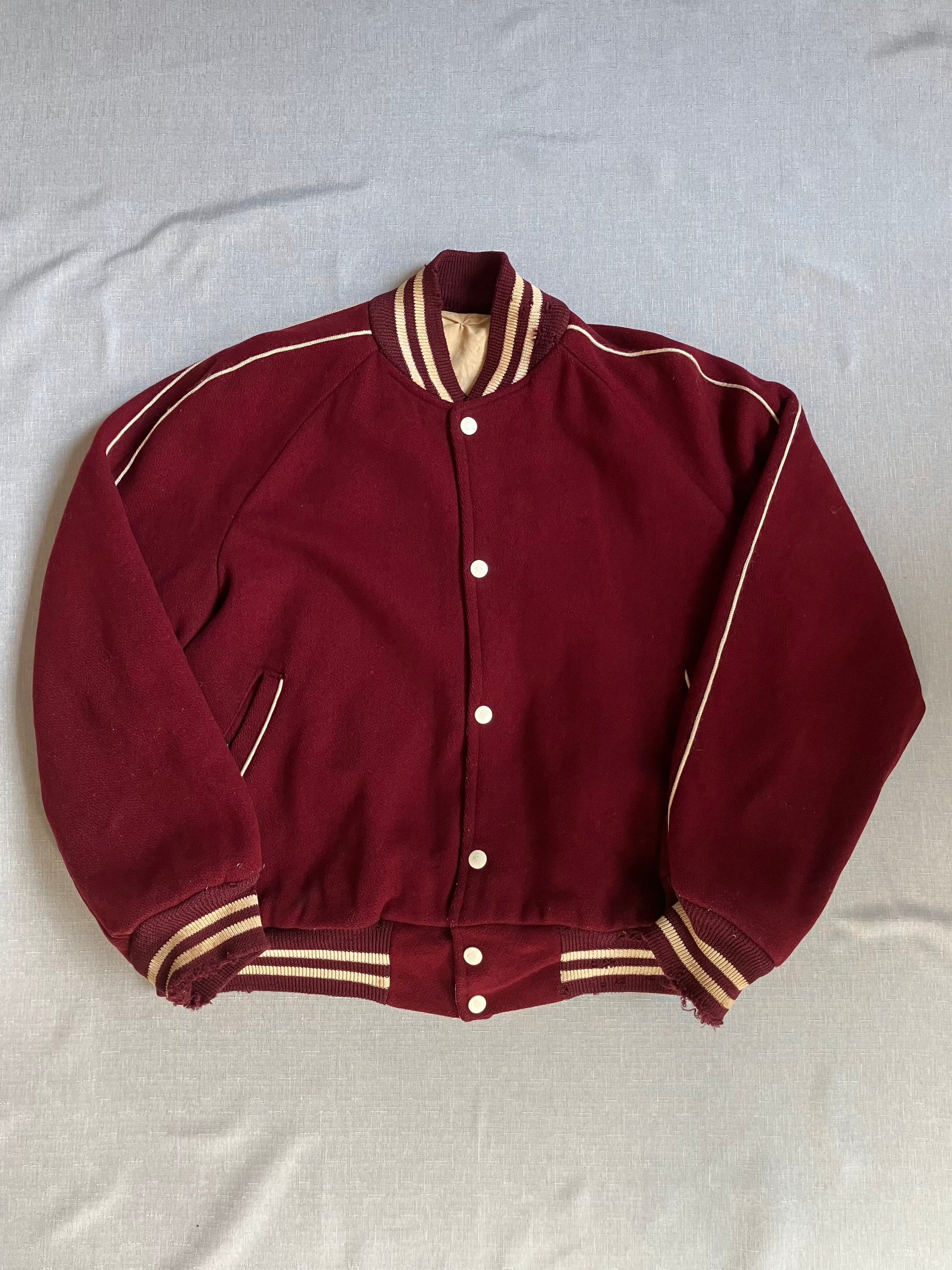 60's WOOL STAJAN「GROVE CITY COLLGE」ウールスタジャン – FUJI STORE