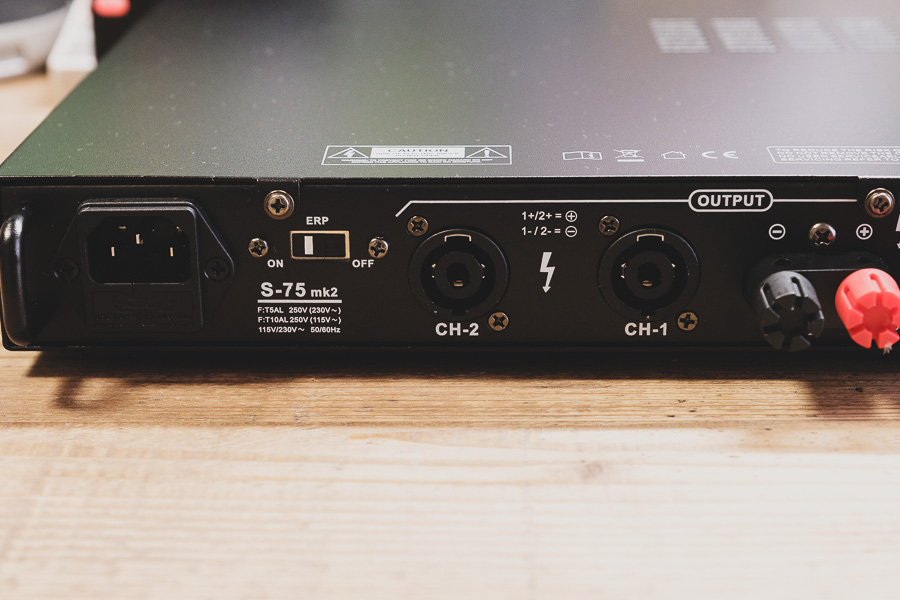 Thomann S-75 mk2 トーマン パワーアンプ【動作確認OK】 thomann