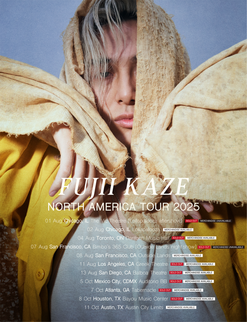 FUJII KAZE NORTH AMERICA TOUR 2025 | Fujii Kaze OFFICIAL SITE