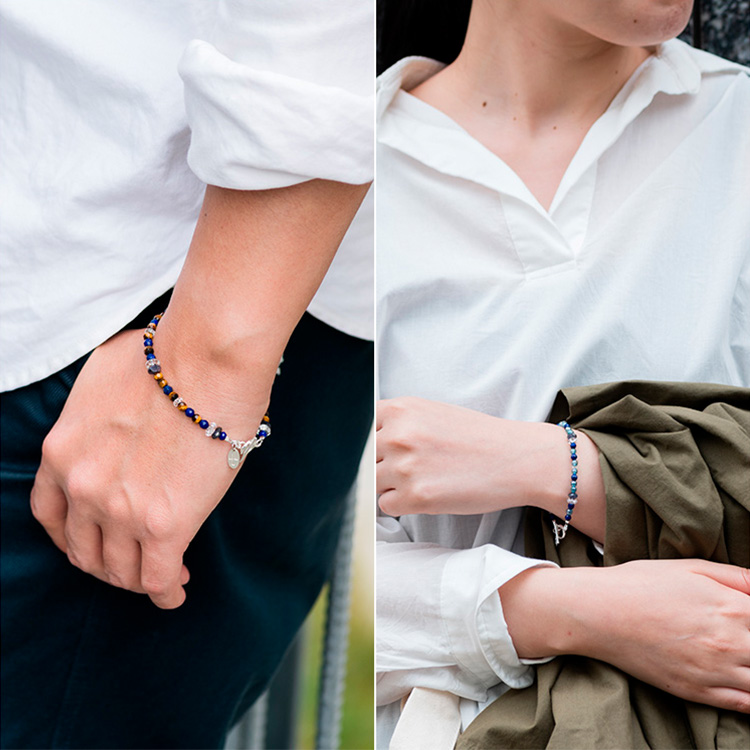 DOPE&DRAKKAR】ラピスブルー カットブレスレット | 藤巻百貨店