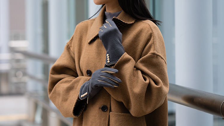 福田手袋】L'apero（ラペロ）ボタン付きグローブ | 藤巻百貨店