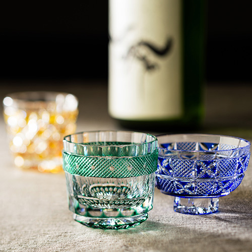 堀口切子】江戸切子 特選盃 貮拾客揃 | 藤巻百貨店