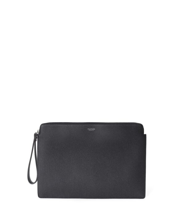 Leather clutch bag A4 / FUJITAKA official / Genuine leather