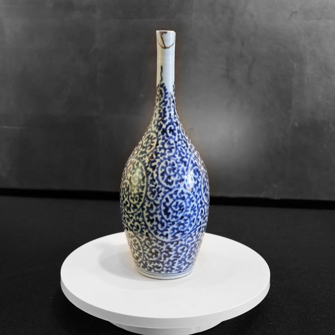 骨董品 蛸唐草 古伊万里 花瓶