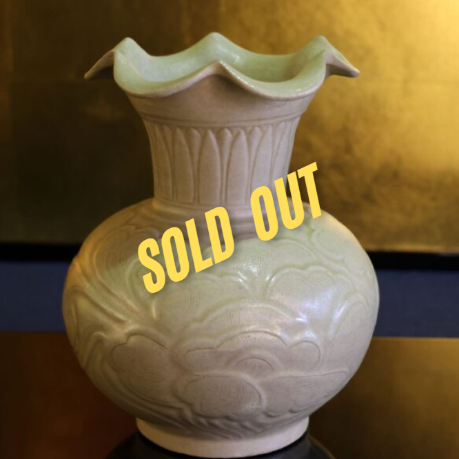 骨董品 中国古玩 白磁瓶 宋代 越州窯