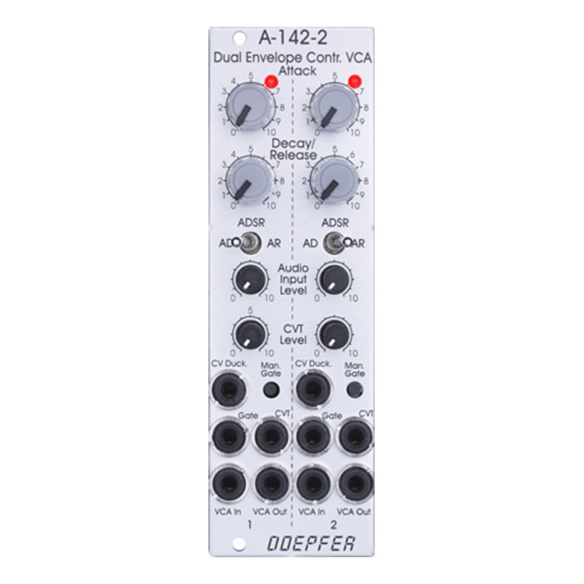A-142-2 Dual Envelope Controlled VCA - A-100 Eurorack Modular