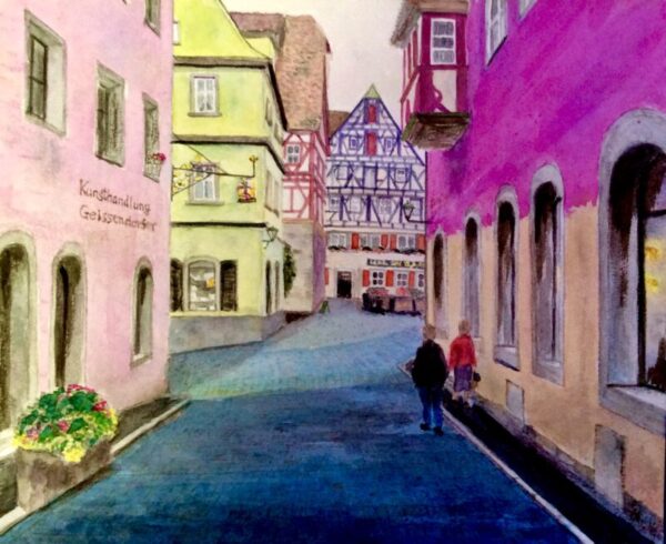 フランクフルト”日帰りバスツアーで美しい古都巡り 風景画の旅 - 絵画